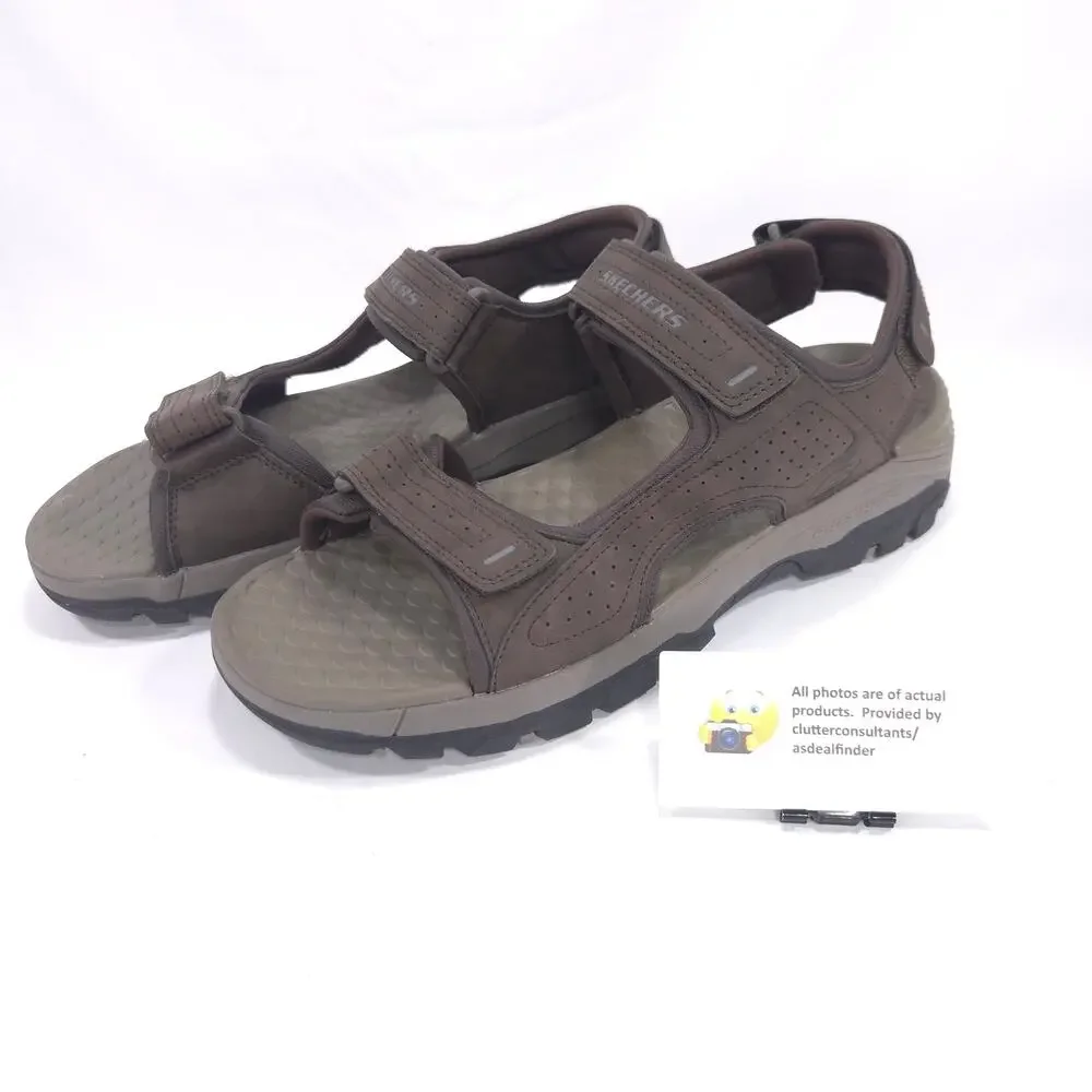 Skechers Tresmen Outdoor Adjustable Sandal Mens Size 11 204105 Brown Black
